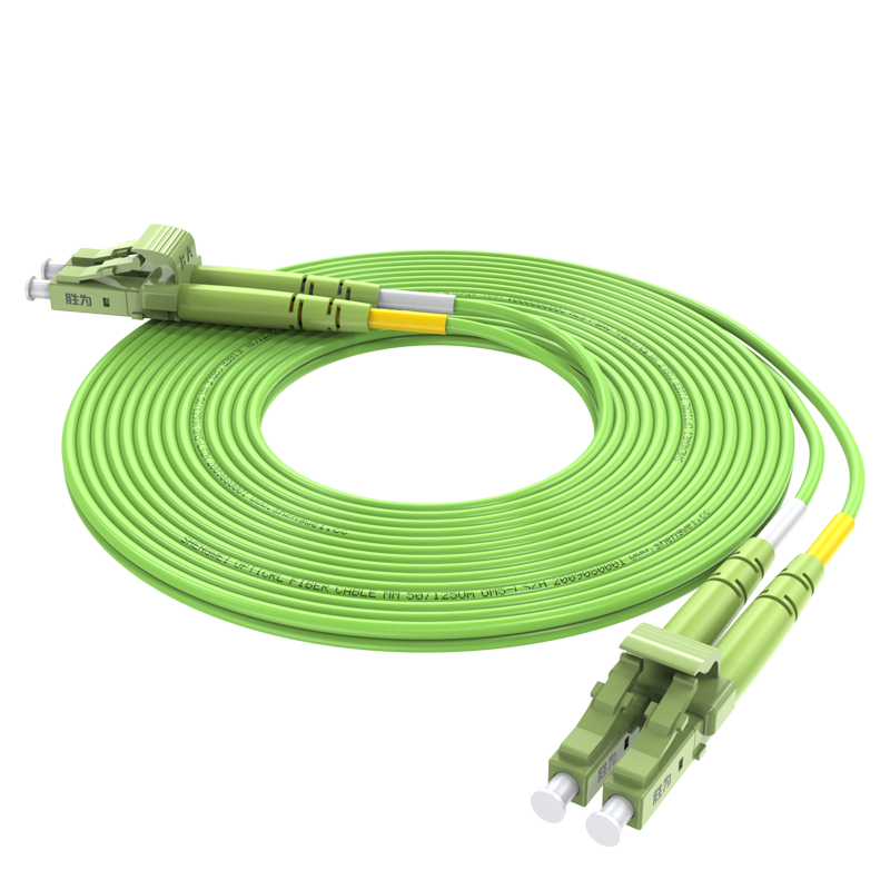 BOM50001 工程電信級萬兆光纖跳線LC-LC網線多模雙芯OM5網絡收發器尾纖光纖連接線3米
